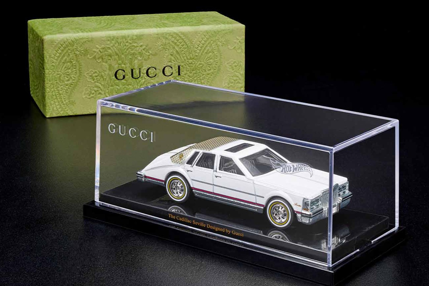 Đồ chơi mô hình thế hệ mới: Gucci Cadillac seville x Hot Wheels