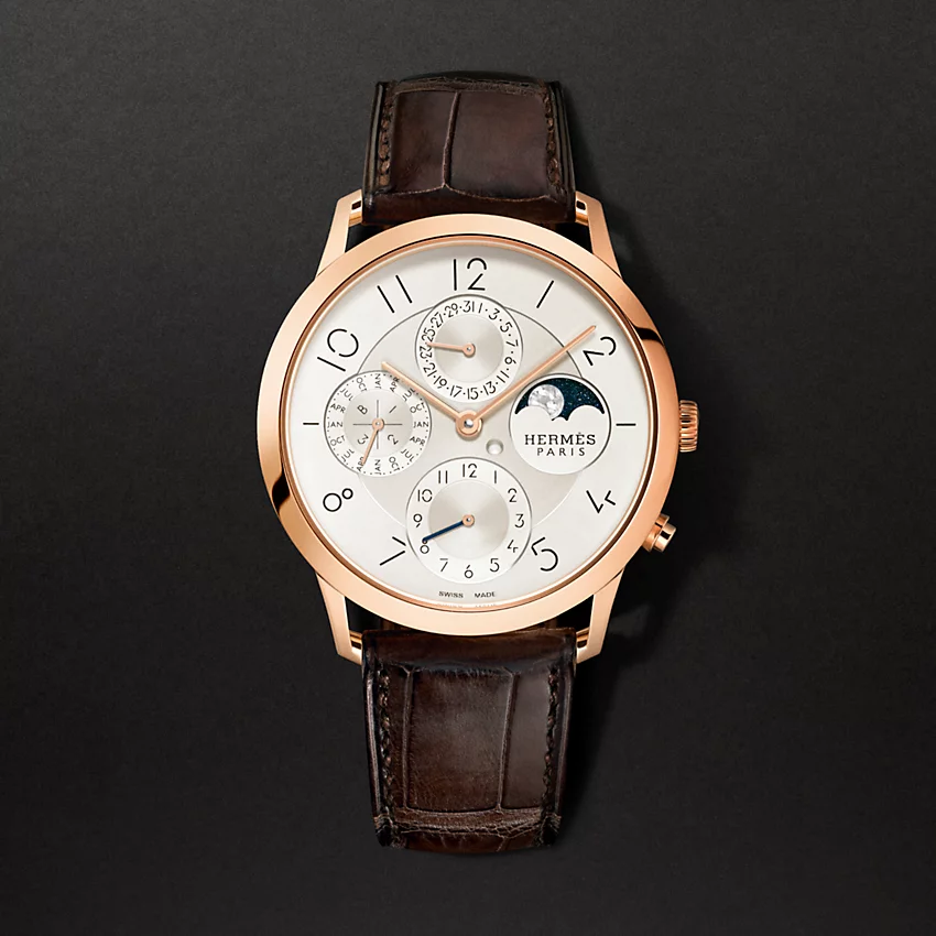 Slim D Hermes Quantieme Perpetuel Watch