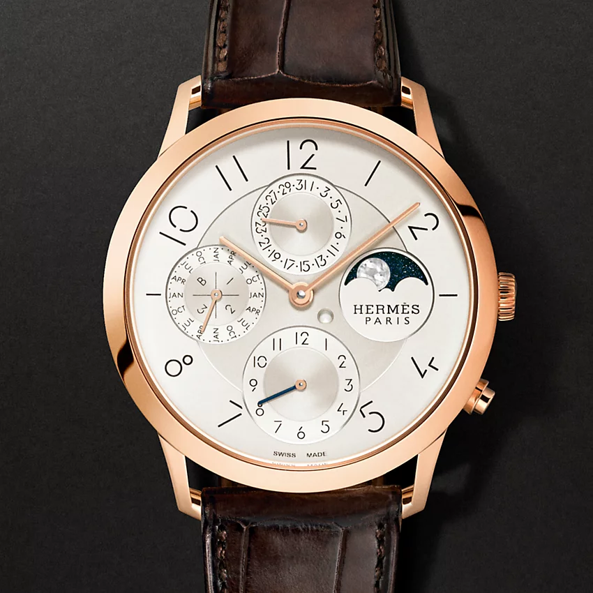Slim D Hermes Quantieme Perpetuel Watch