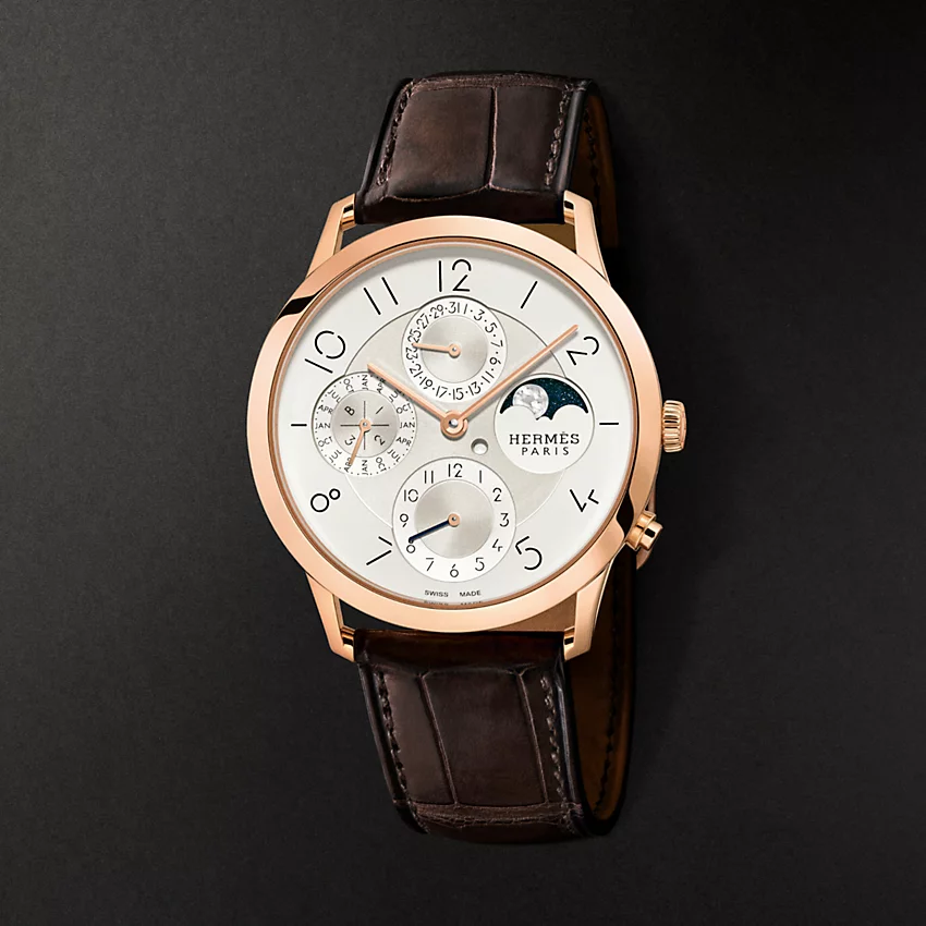 Slim D Hermes Quantieme Perpetuel Watch