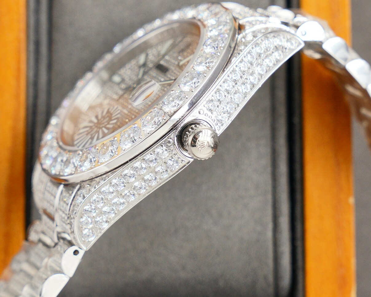 Rolex Datejust Full Kim White Khong So