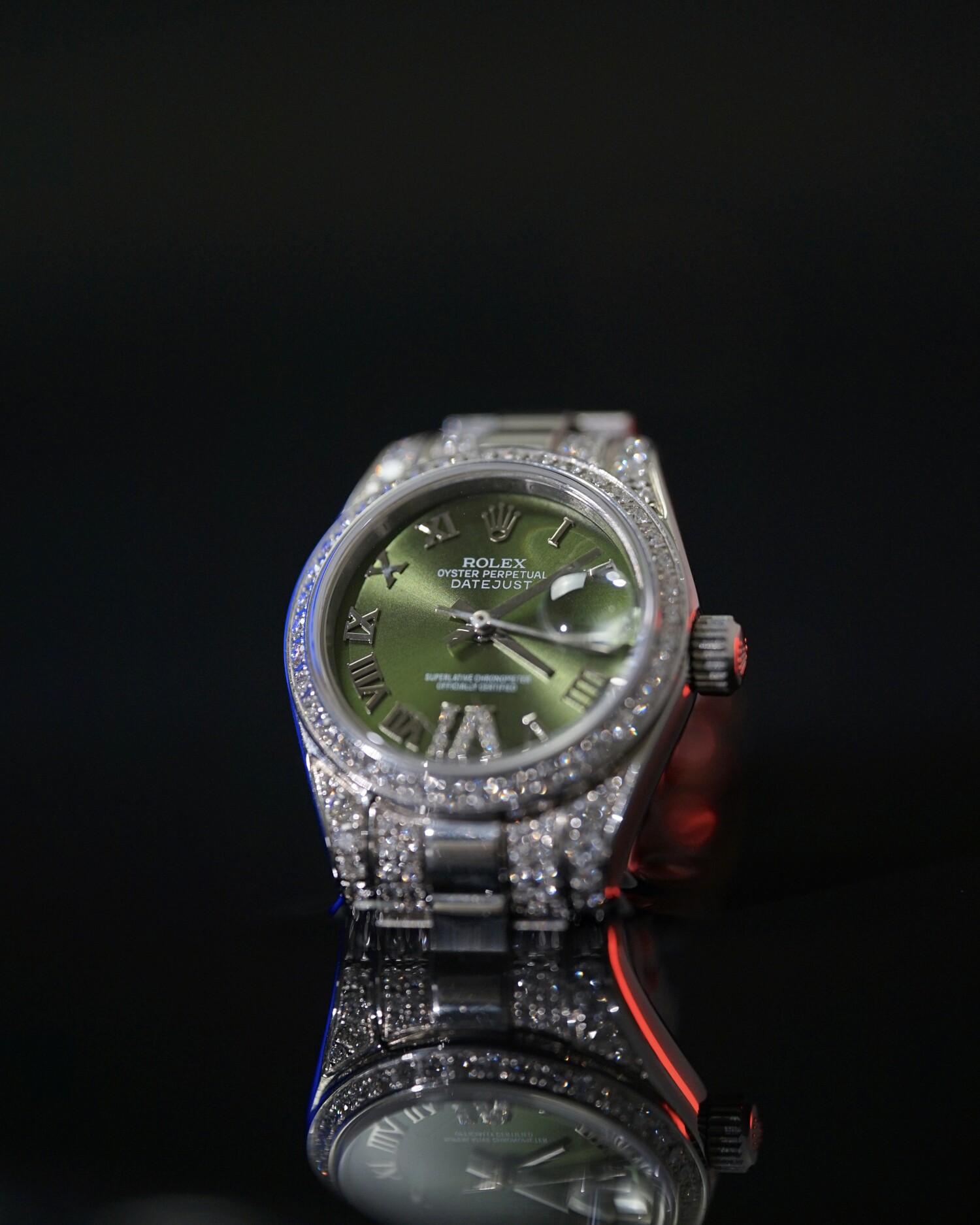 Datejust 28mm Xanh Reu