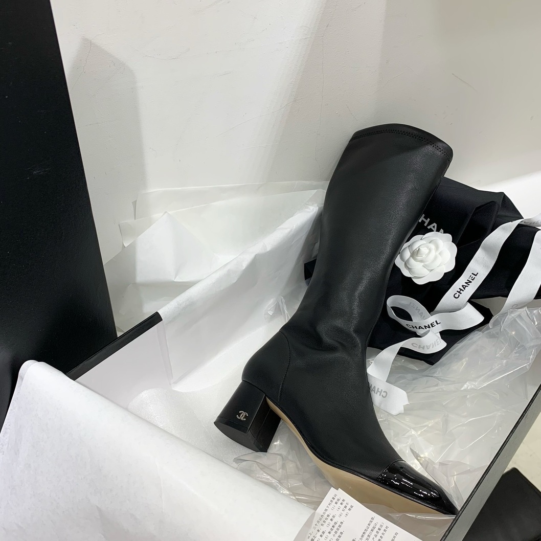Chanel Woman High Boots Bling On Top Ss2022