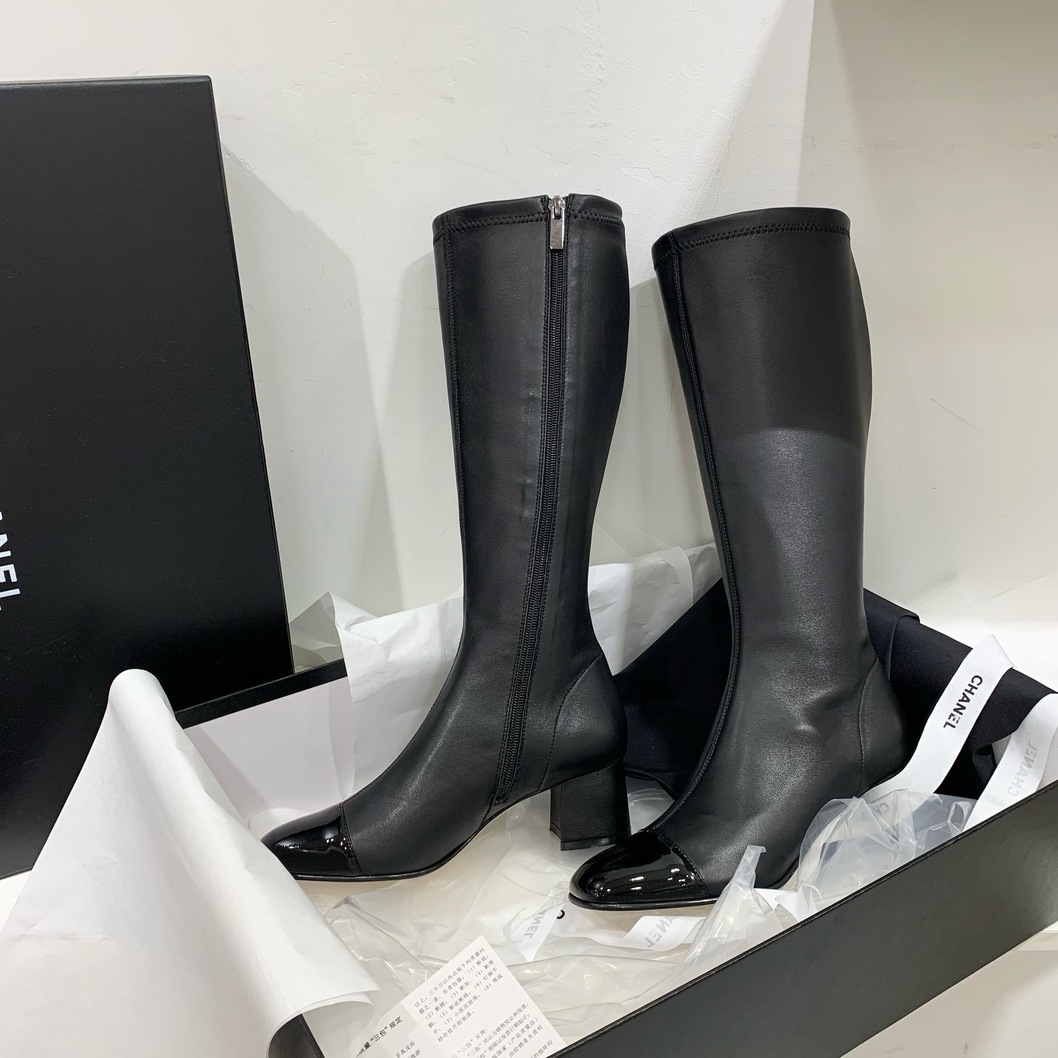 Chanel Woman High Boots Bling On Top Ss2022