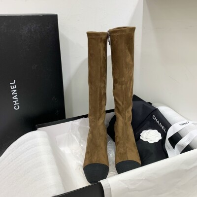 Chanel Woman High Boots Leather Ss2022