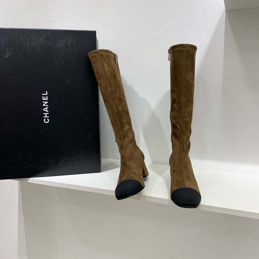 Chanel Woman High Boots Leather Ss2022