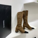 Chanel Woman High Boots Leather Ss2022