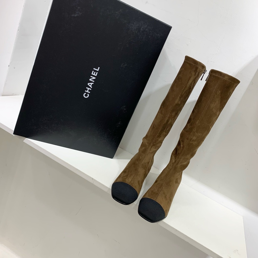 Chanel Woman High Boots Leather Ss2022