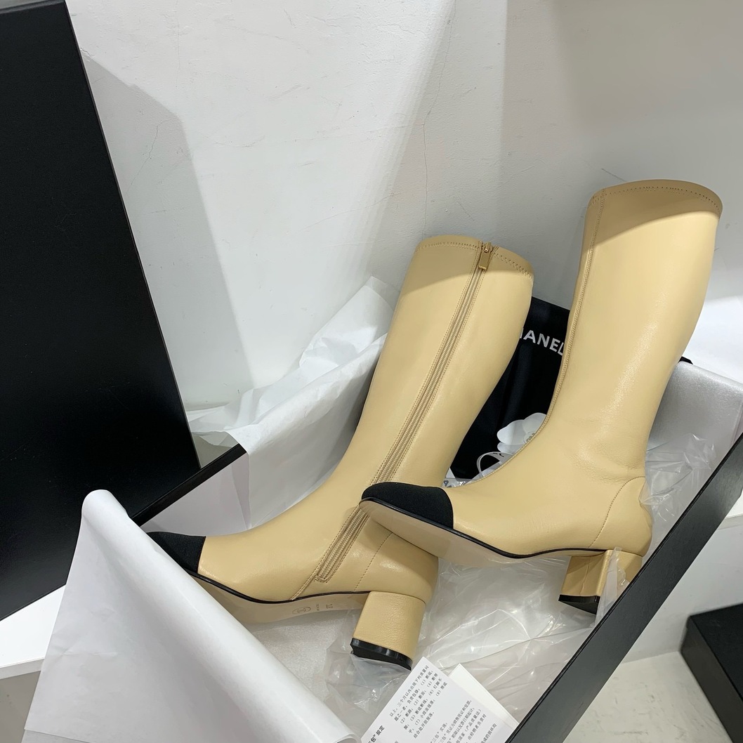 Chanel Woman High Boots Leather Ss2022
