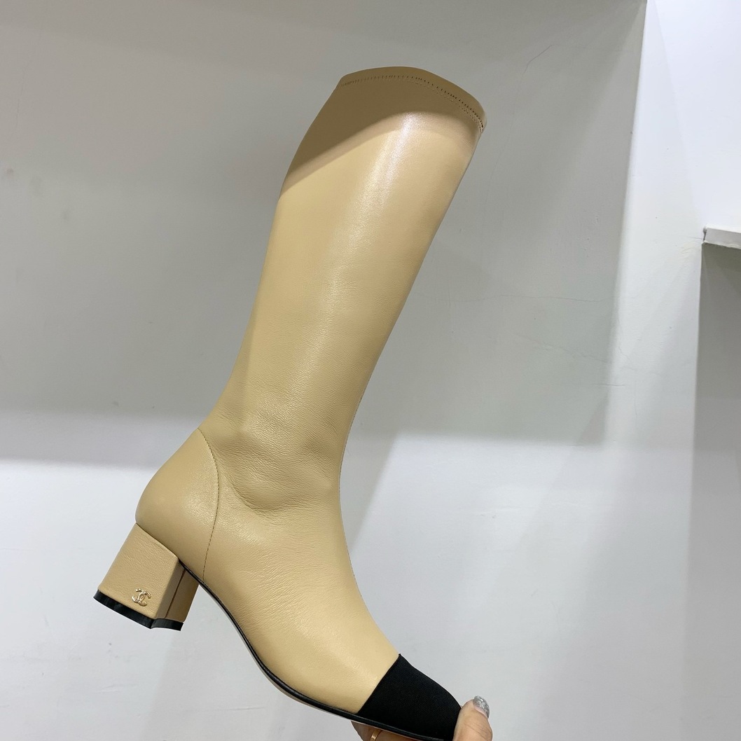 Chanel Woman High Boots Leather Ss2022