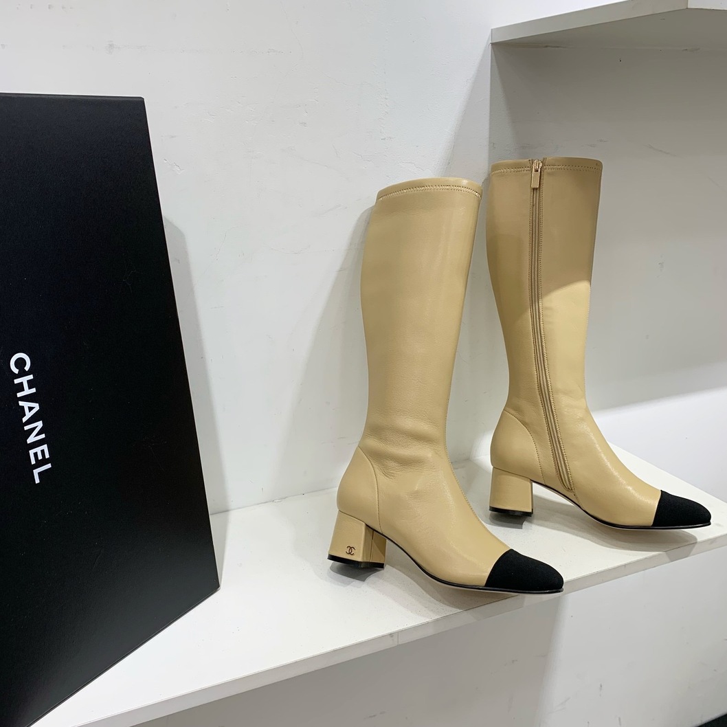 Chanel Woman High Boots Leather Ss2022