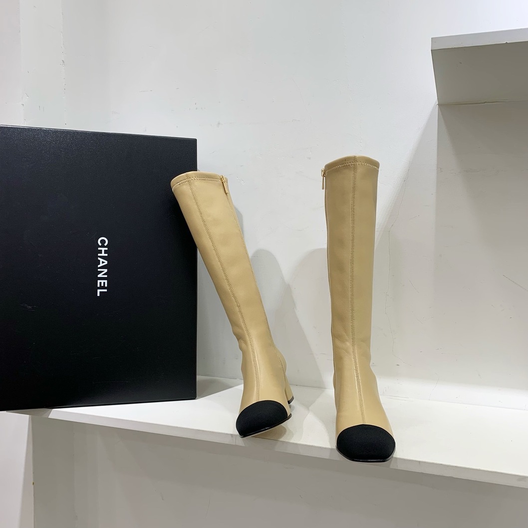 Chanel Woman High Boots Leather Ss2022