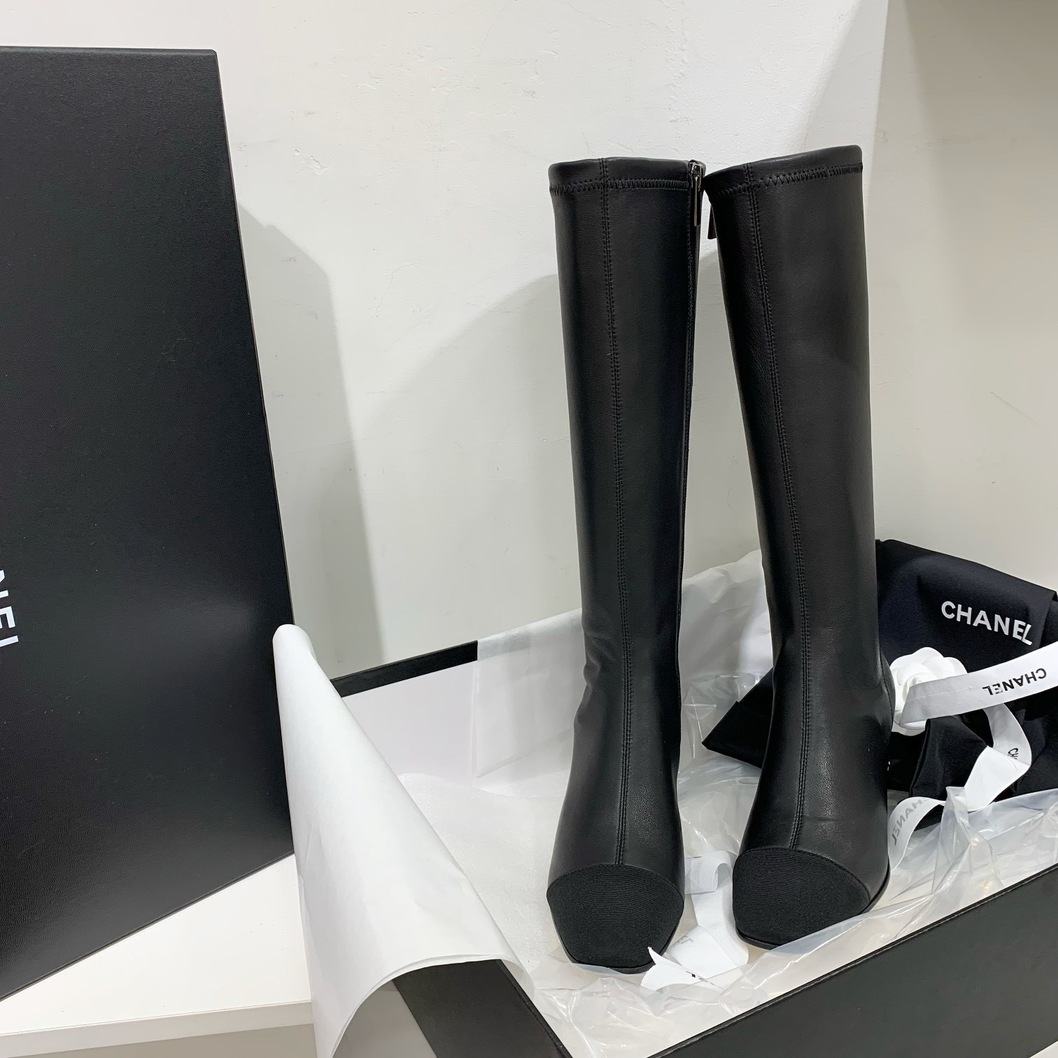 Chanel Woman High Boots Leather Ss2022