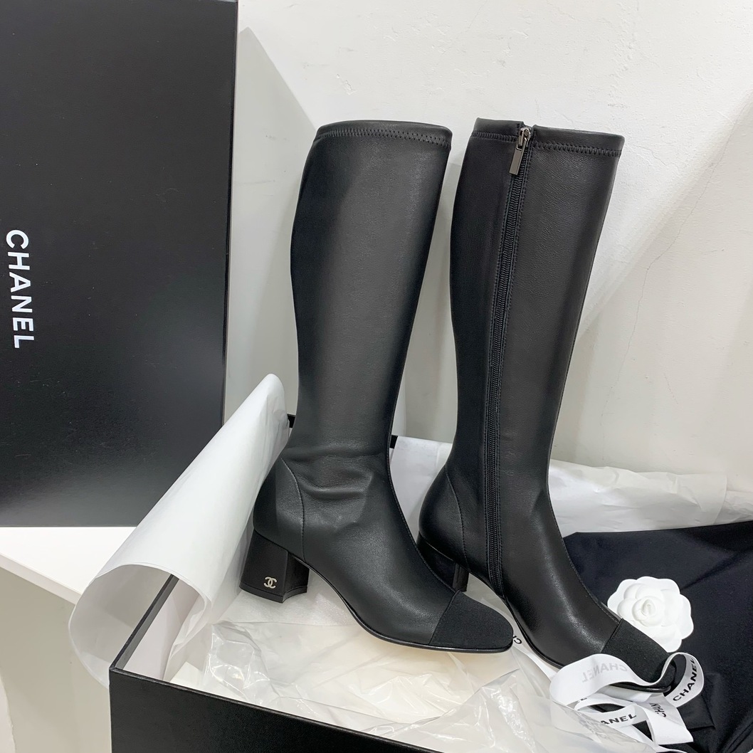 Chanel Woman High Boots Leather Ss2022