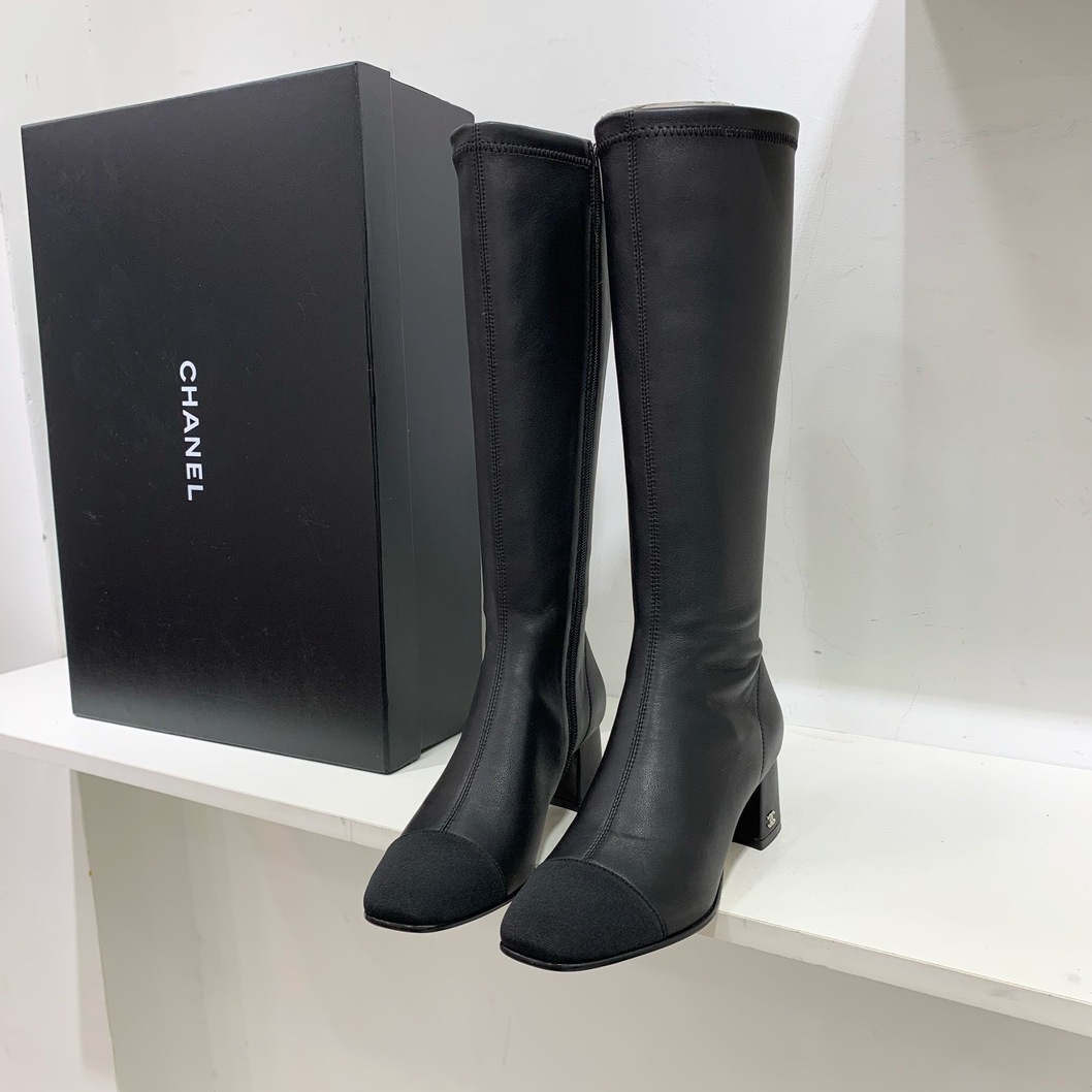 Chanel Woman High Boots Leather Ss2022