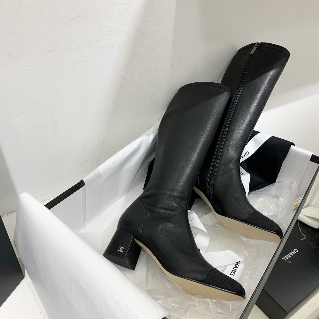 Chanel Woman High Boots Leather Ss2022