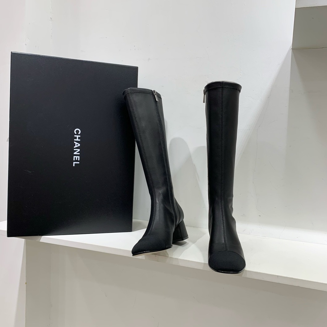 Chanel Woman High Boots Leather Ss2022