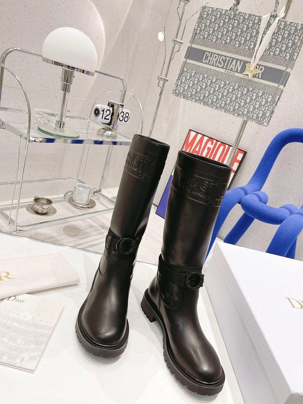 Leathers High Boots Dior Ring Ss2022