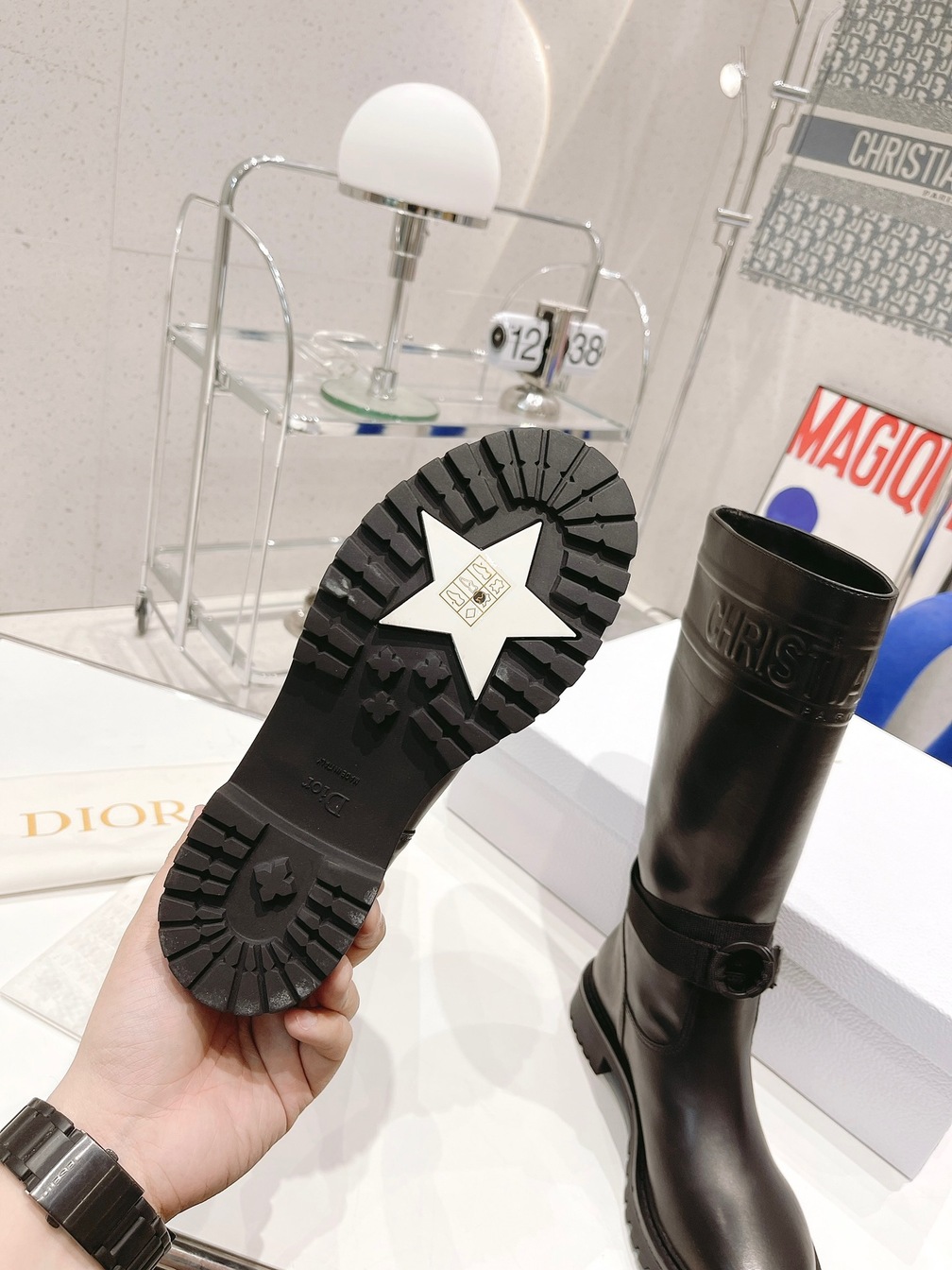 Leathers High Boots Dior Ring Ss2022