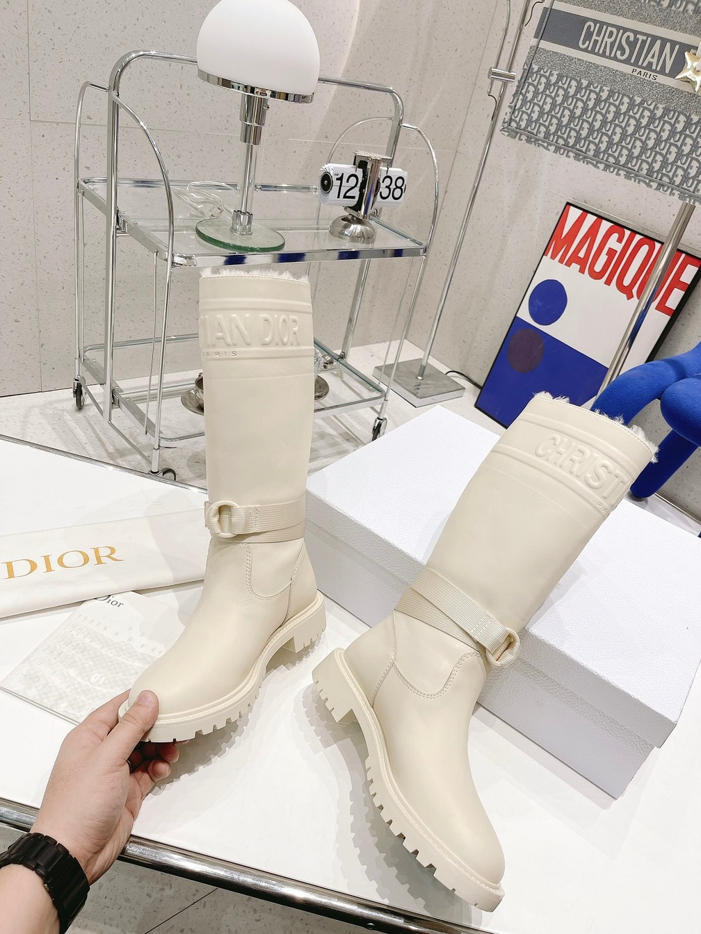 Leathers High Boots Dior Ring Ss2022