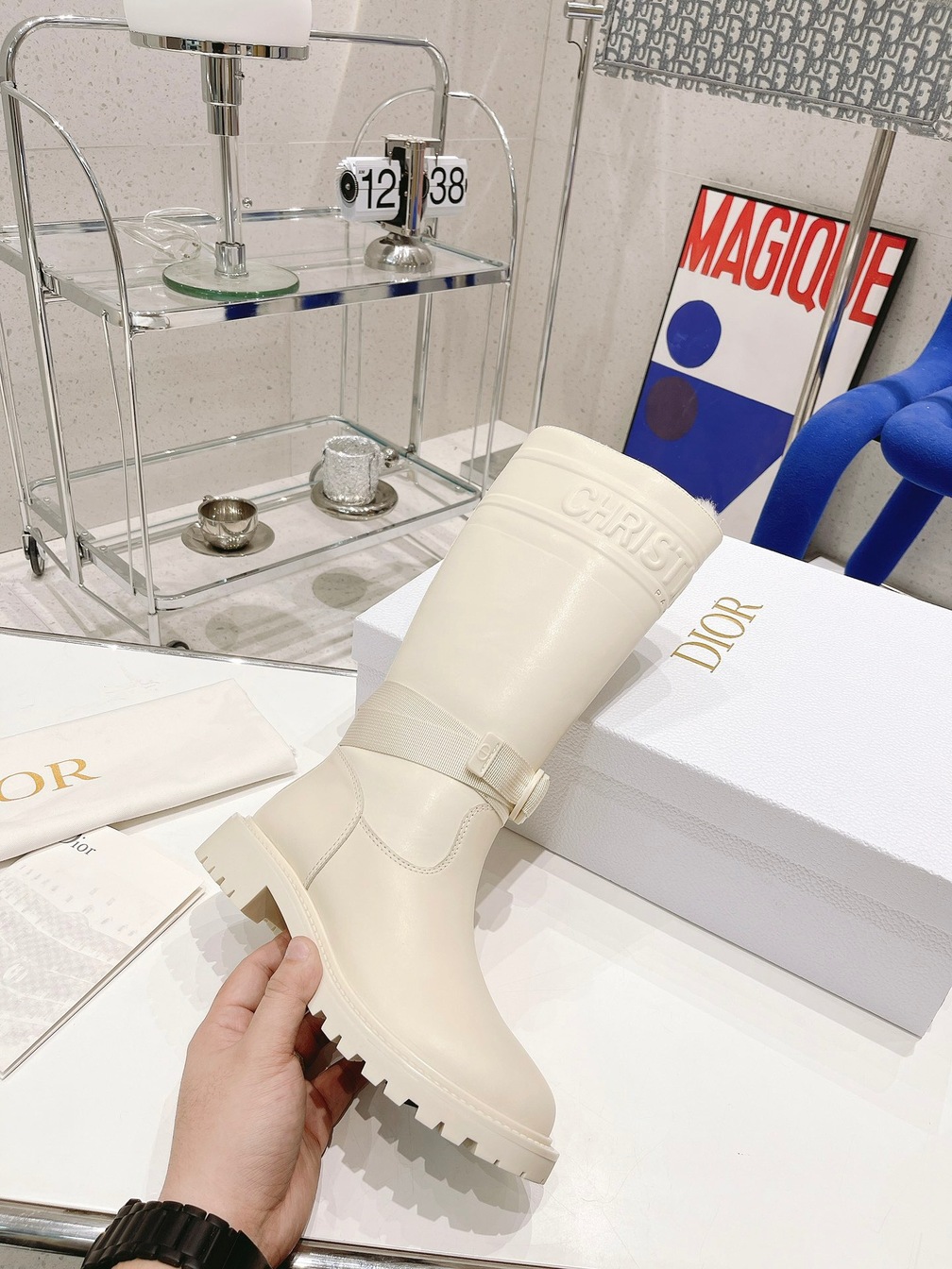 Leathers High Boots Dior Ring Ss2022