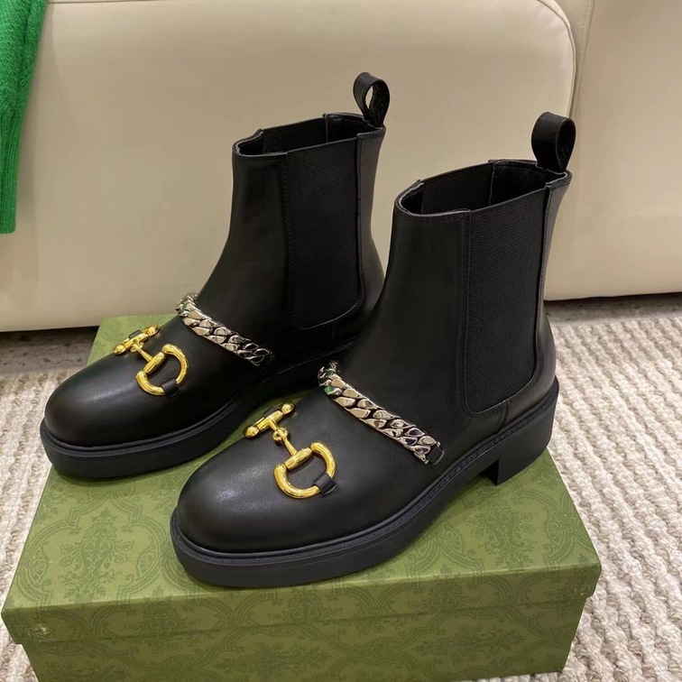 Horsebit With Chain Gucci Boots Ss2022