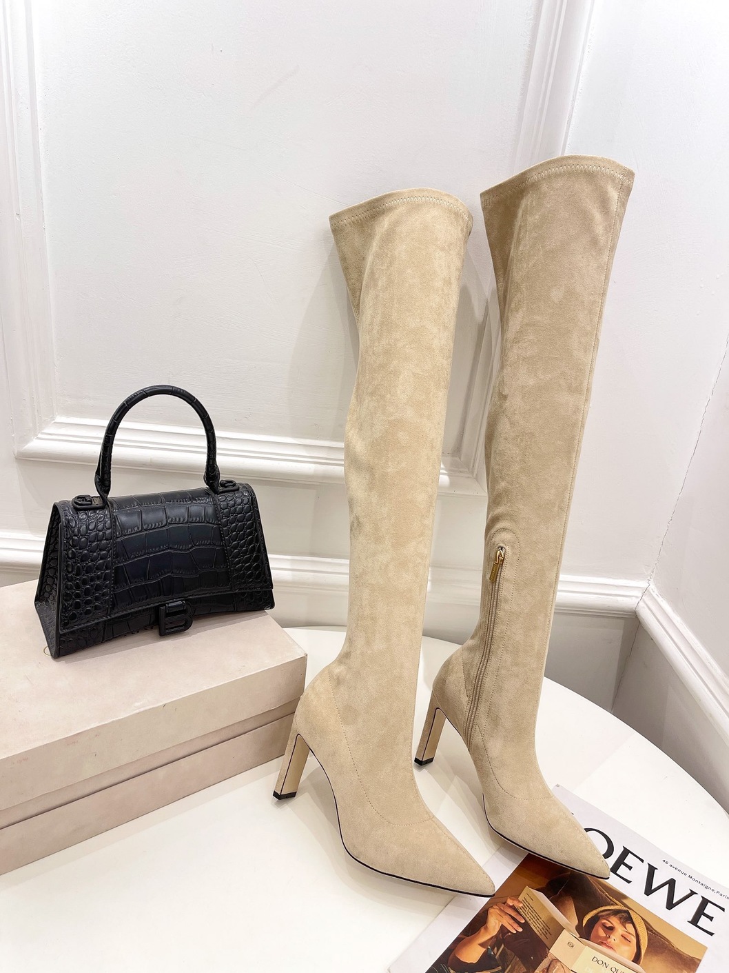 Boots Woman Beige High Ss2022