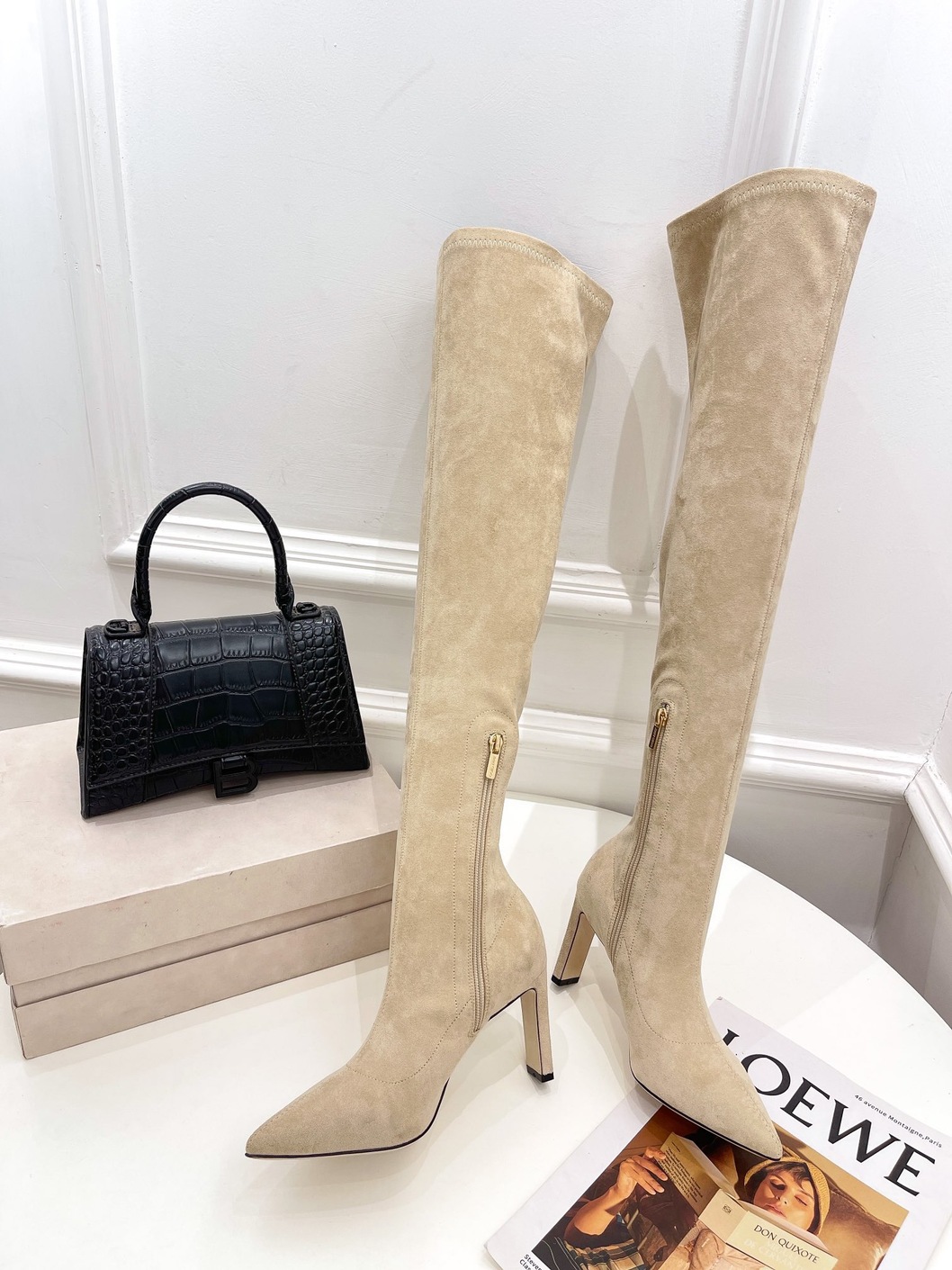 Boots Woman Beige High Ss2022