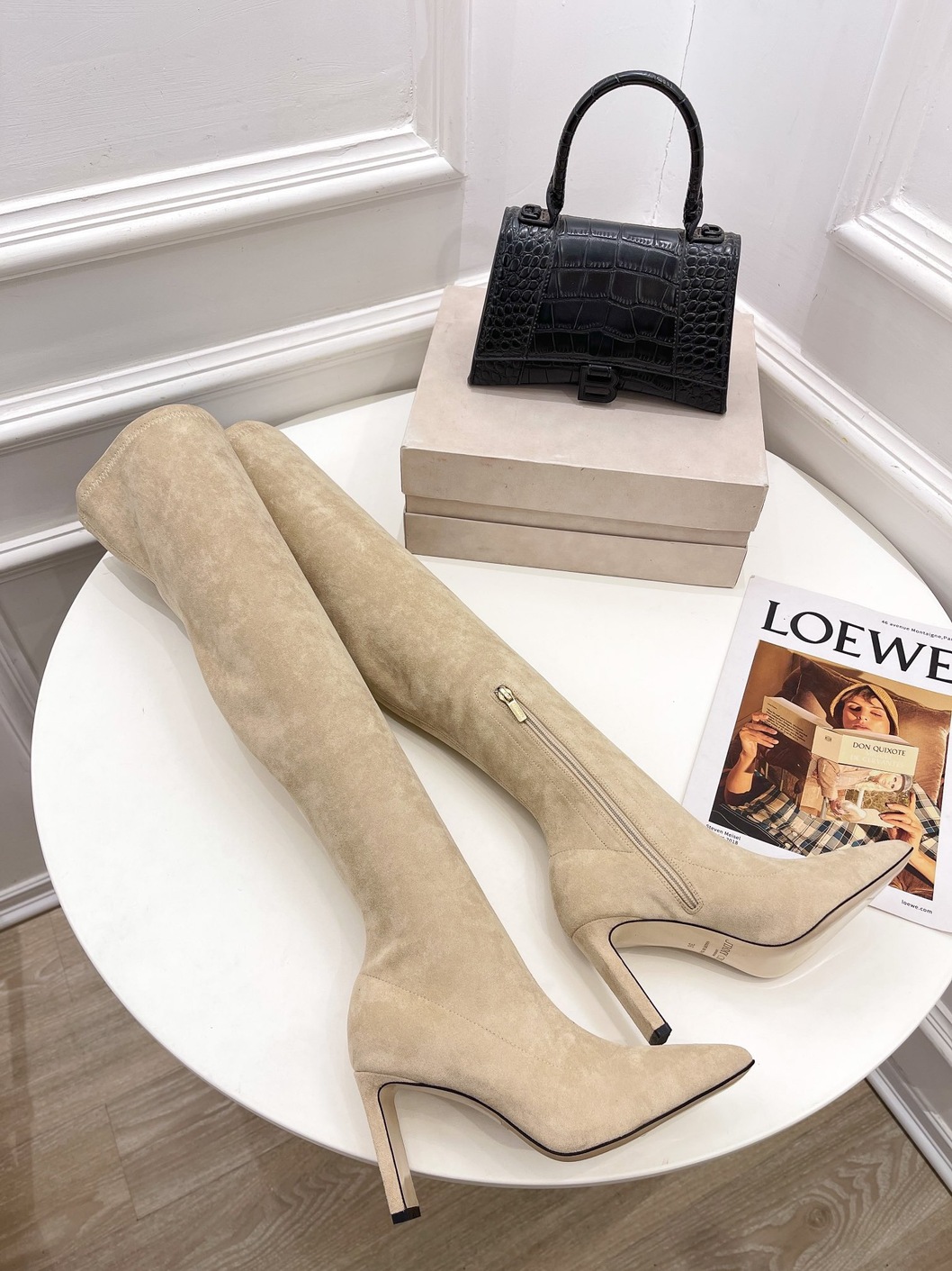 Boots Woman Beige High Ss2022