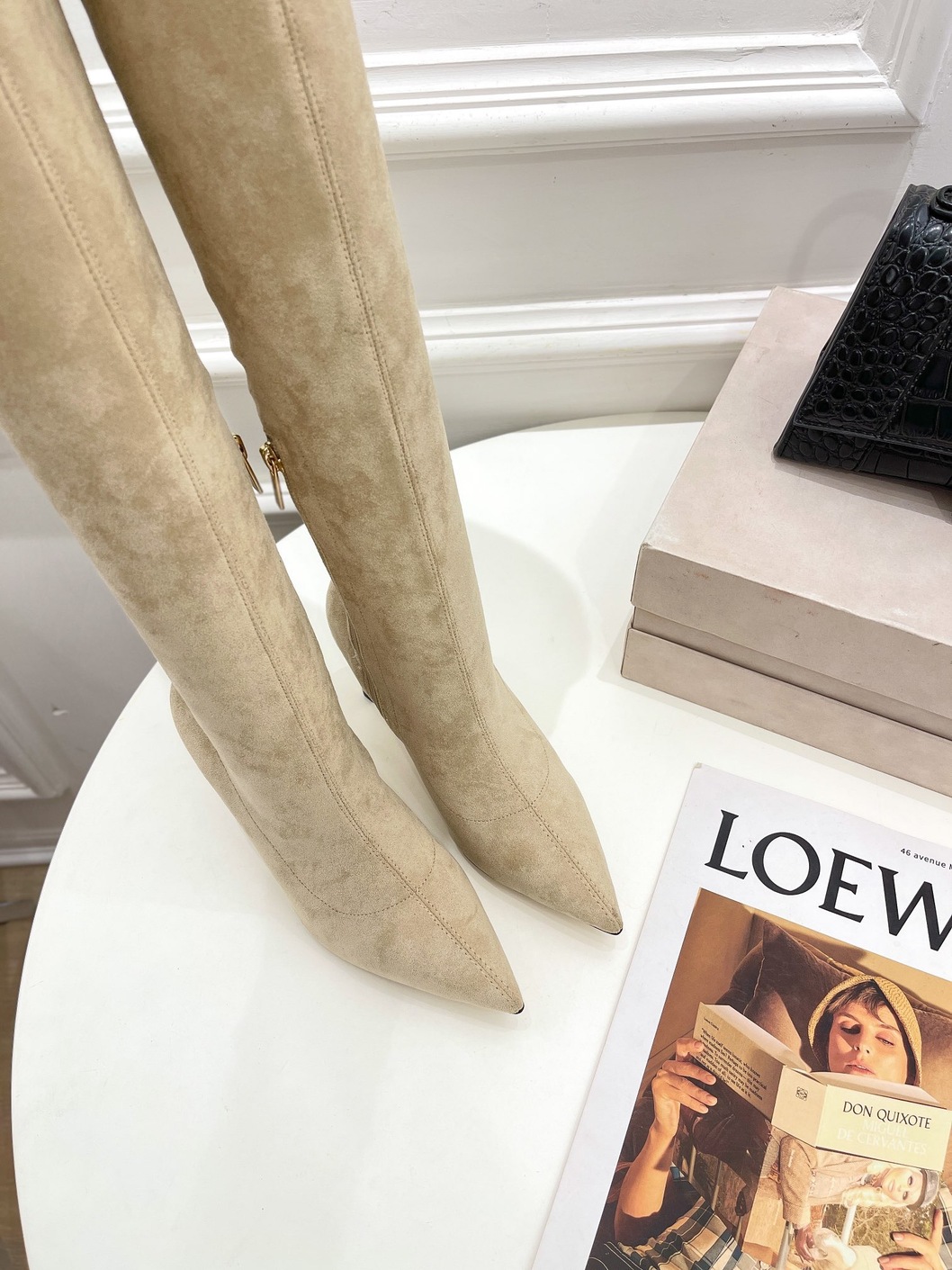 Boots Woman Beige High Ss2022