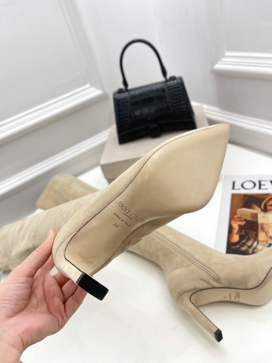 Boots Woman Beige High Ss2022