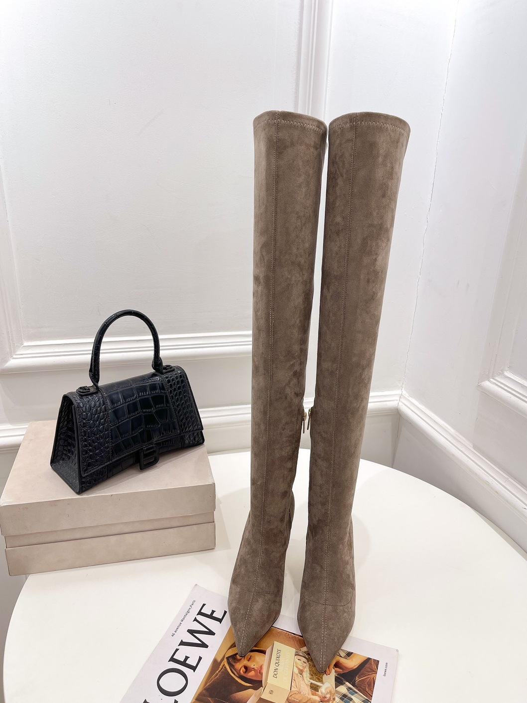 Boots Woman Beige High Ss2022