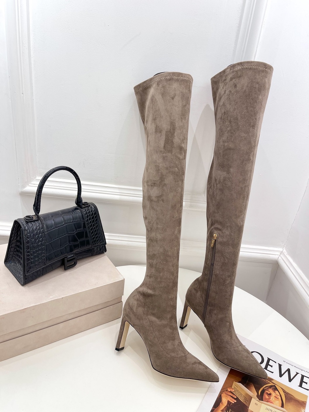 Boots Woman Beige High Ss2022