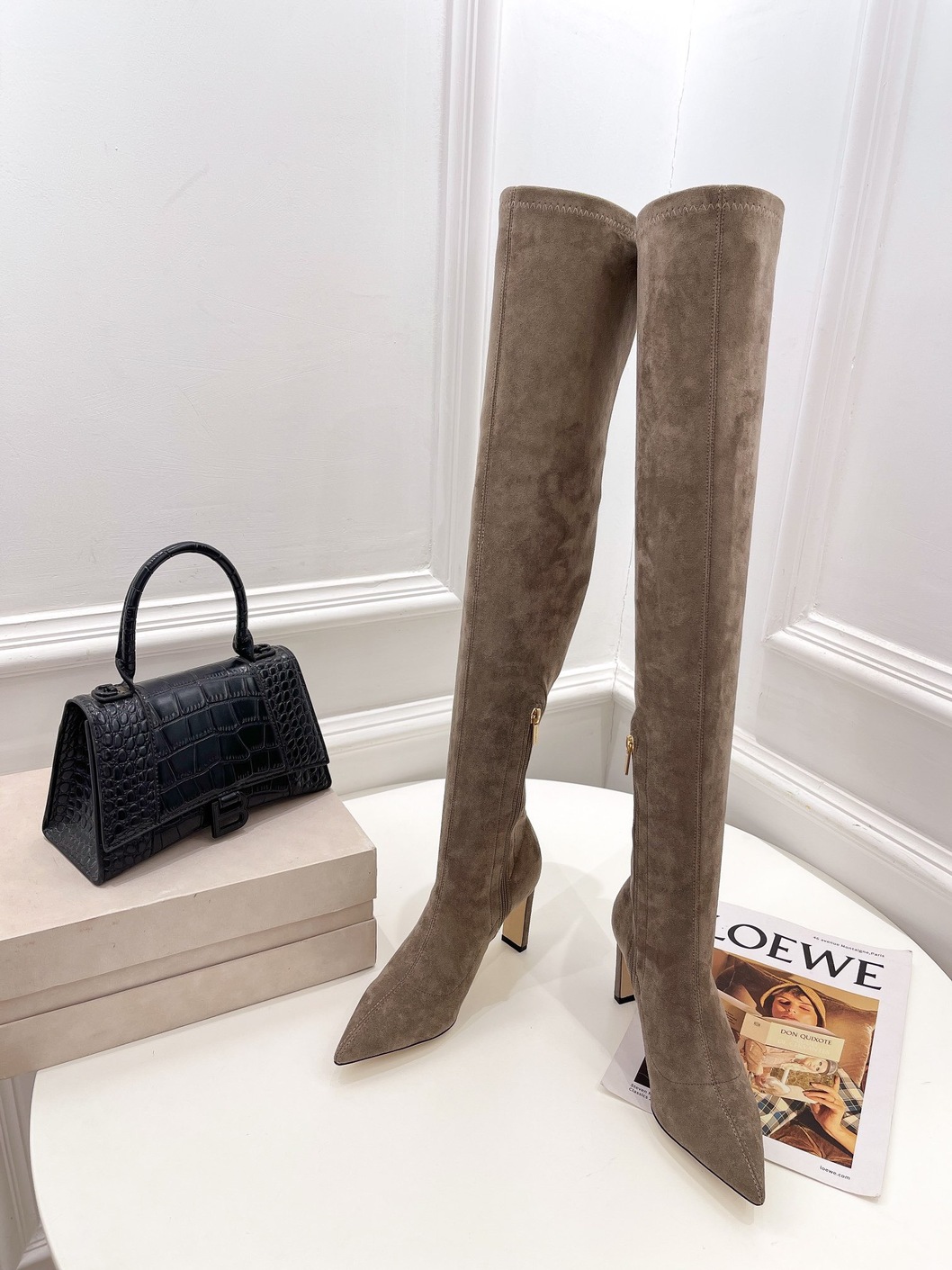 Boots Woman Beige High Ss2022
