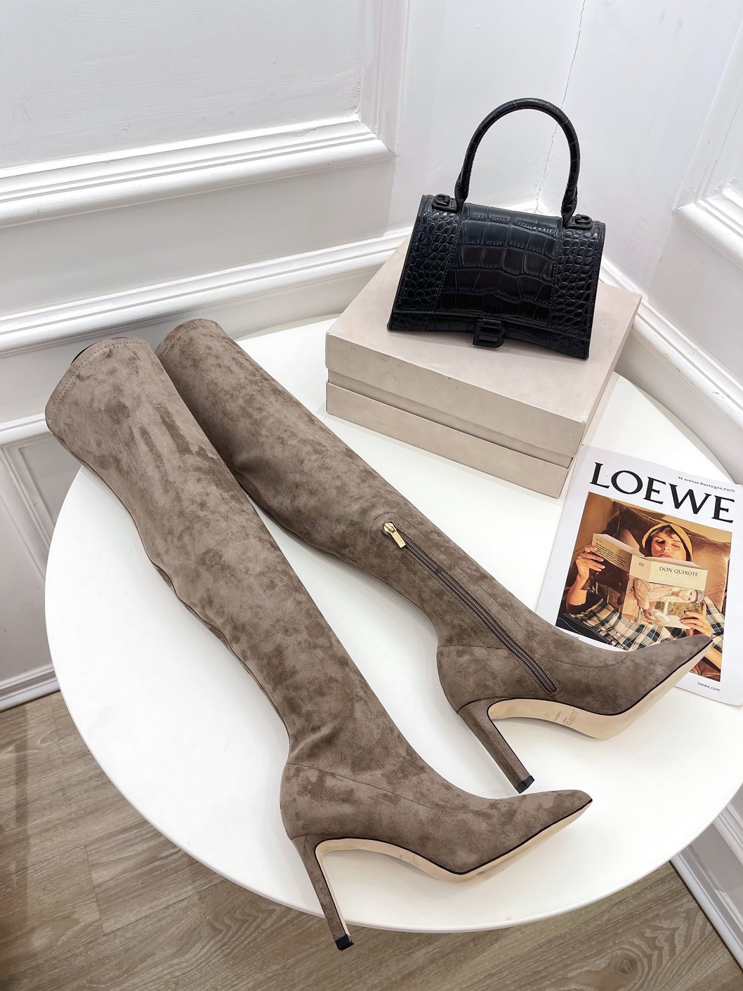 Boots Woman Beige High Ss2022