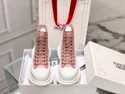 Mc Queen High Top Canvas Pink