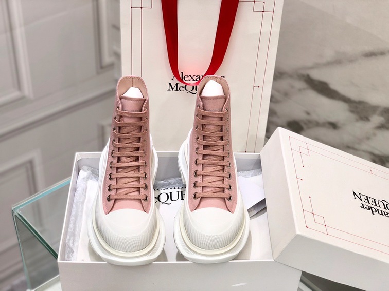 Mc Queen High Top Canvas Pink