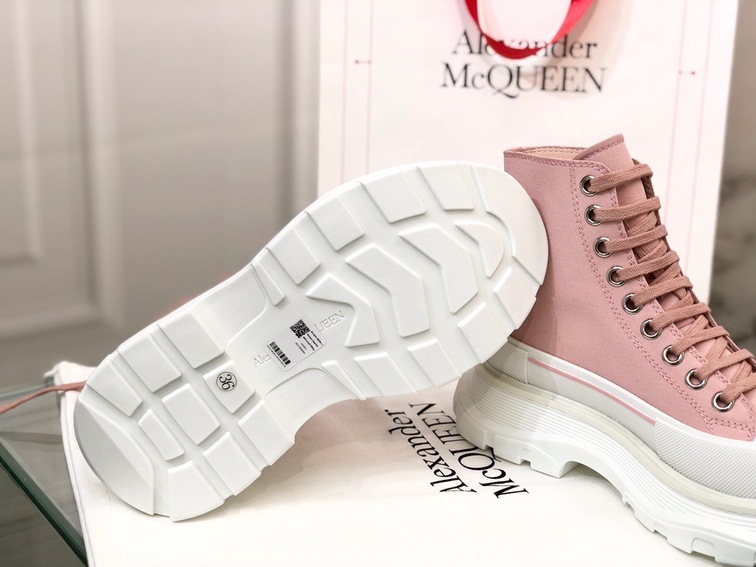 Mc Queen High Top Canvas Pink