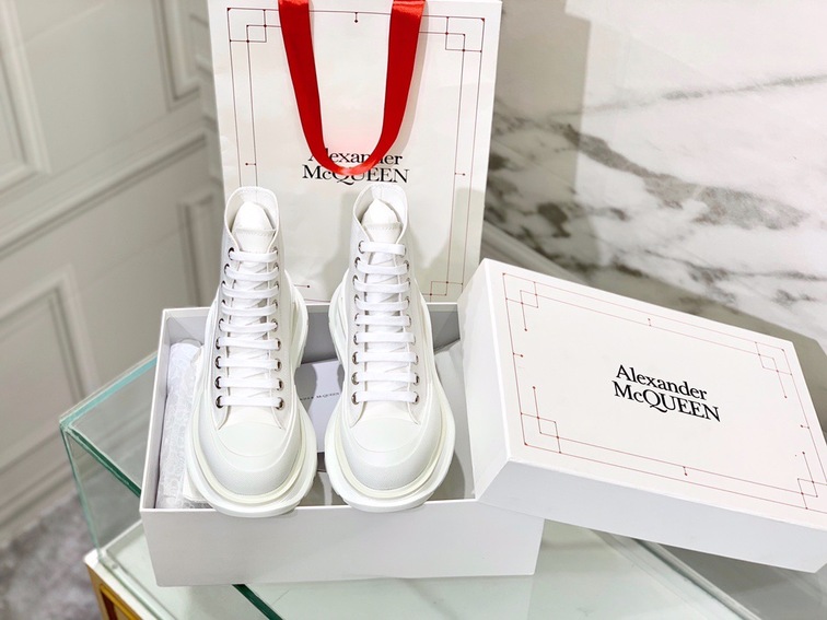 Mc Queen High Top Canvas White