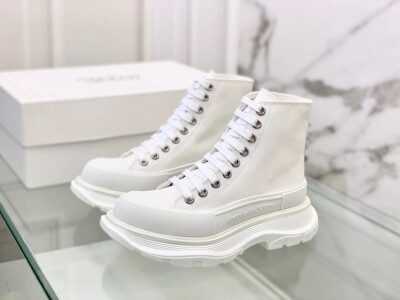 Mc Queen High Top Canvas White
