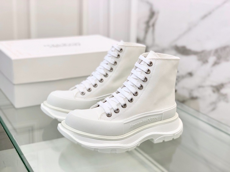 Mc Queen High Top Canvas White