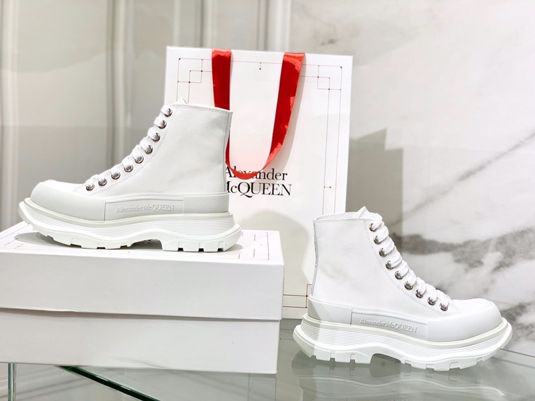 Mc Queen High Top Canvas White