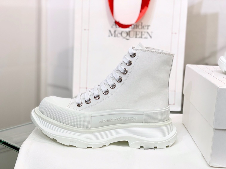 Mc Queen High Top Canvas White