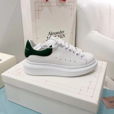 Mc Queen Velvet Green Sneakers