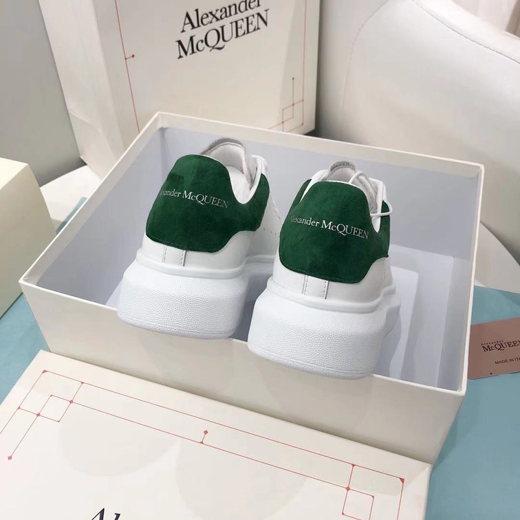 Mc Queen Velvet Green Sneakers
