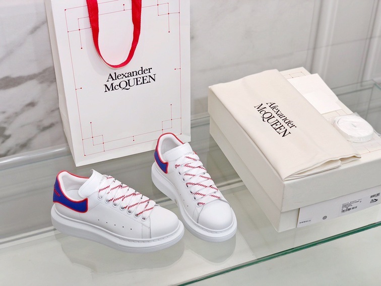 Mcqueen Basic Low Top Blue N Orange
