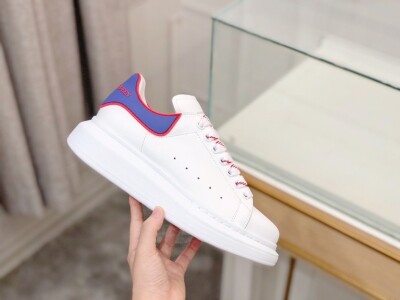 Mcqueen Basic Low Top Blue N Orange