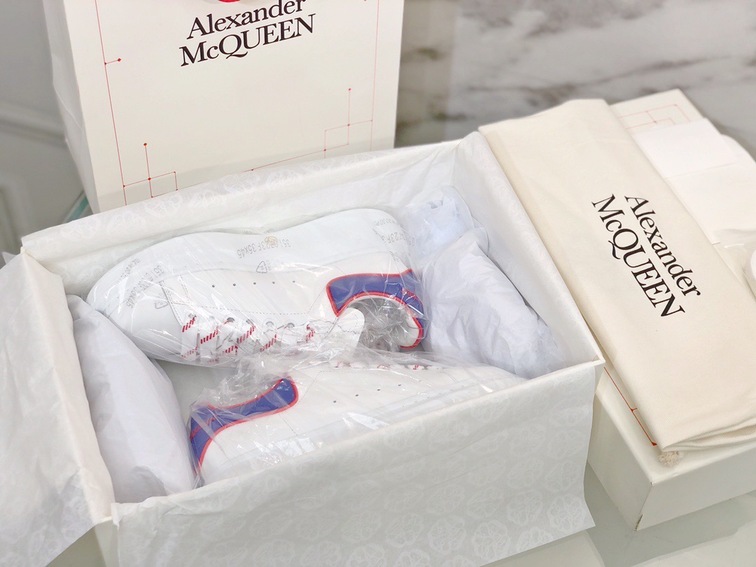 Mcqueen Basic Low Top Blue N Orange