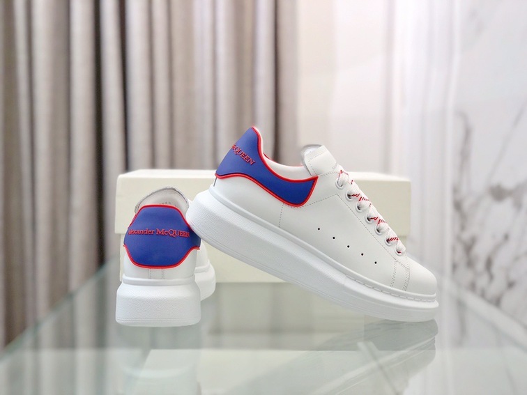 Mcqueen Basic Low Top Blue N Orange