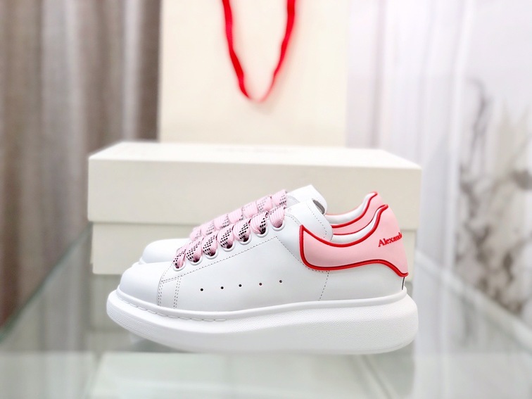 Mcqueen Basic Low Top Pink N Red